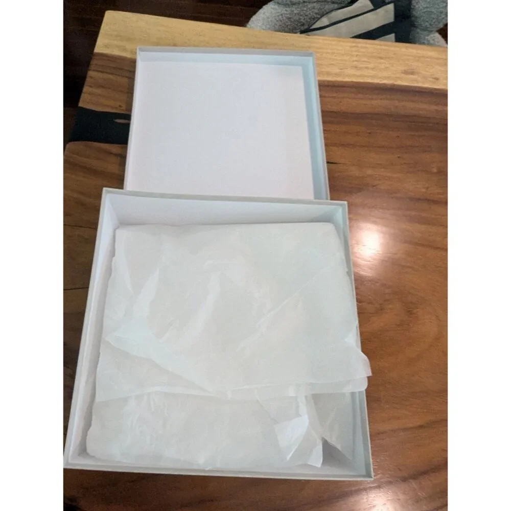 Jimmy Choo Empty Shoe Box With Lid & Tissue Paper 14 x 14 x 5.25
